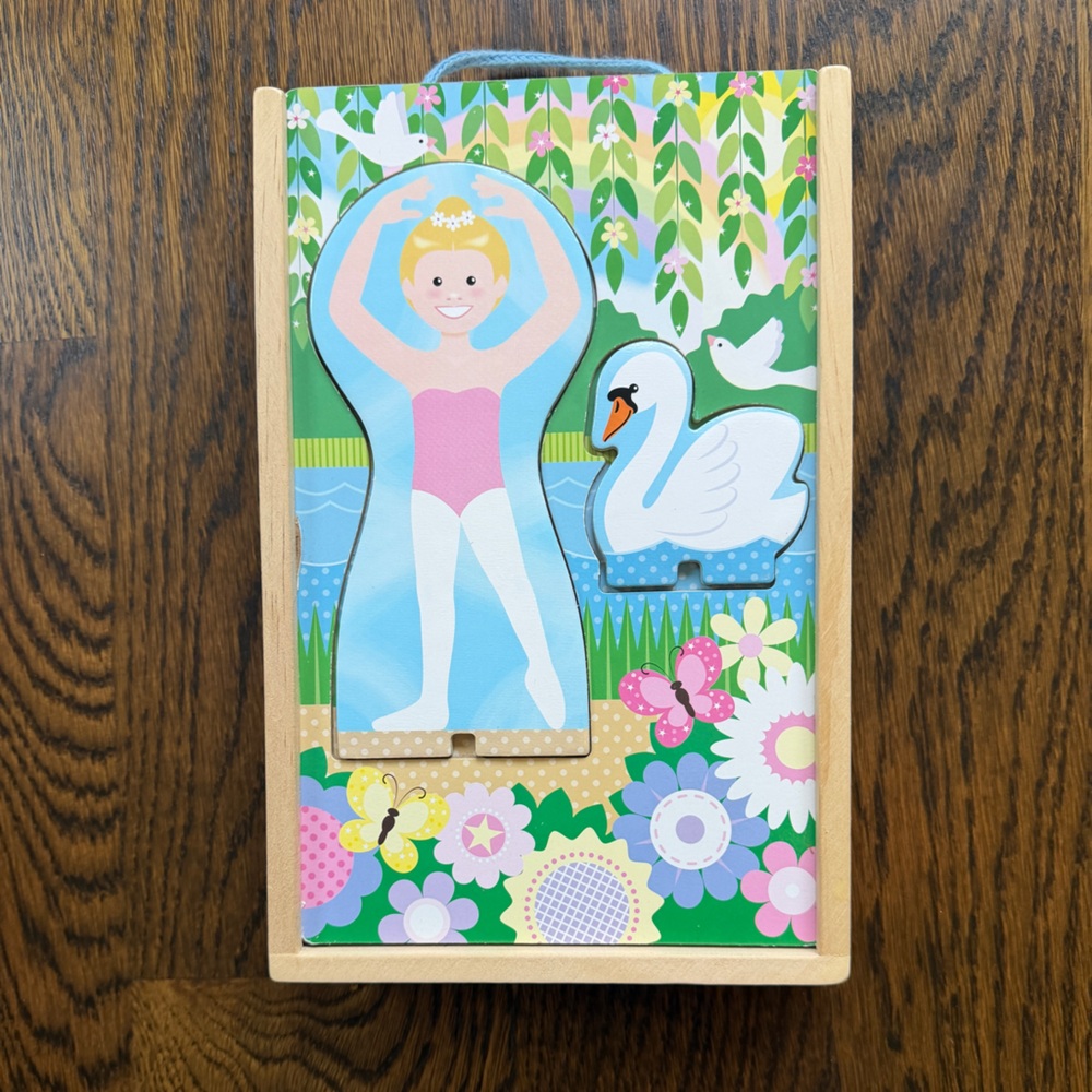 Melissa & Doug Ballerina and Fairy magnetic doll set
